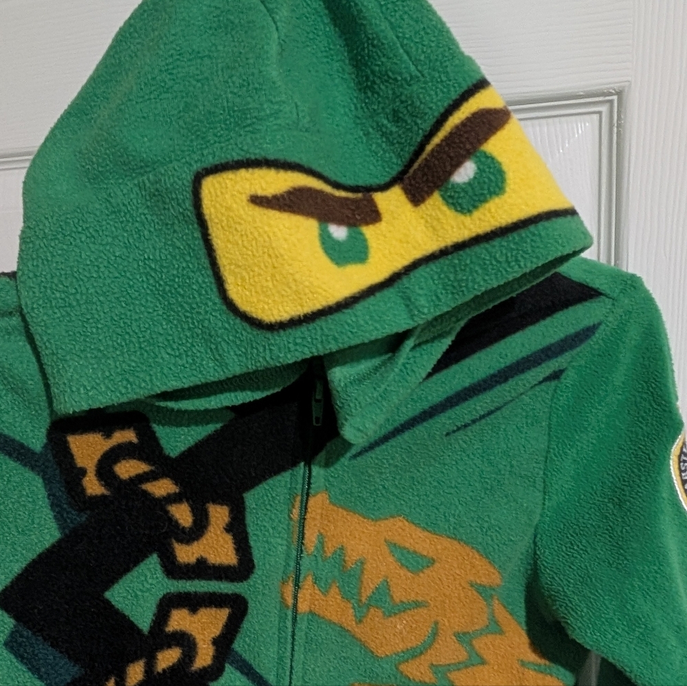Green Hooded Fleece Lego Ninjago PJs